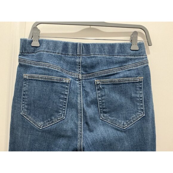 Lands End Jeans Size 10 Women’s Elastic Pull On Light Wash 5 Pocket - Picture 4 of 9